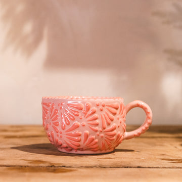 The Pink Bubble Heart Mug