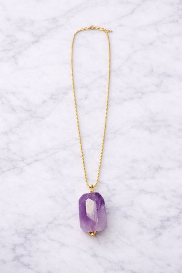 Light Amethyst Quartz Necklace