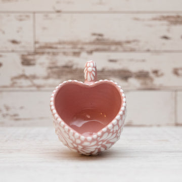 Pink Heart Mug - Medium Size