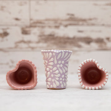 Lilac Cloud Heart Shot Glass / 1 piece