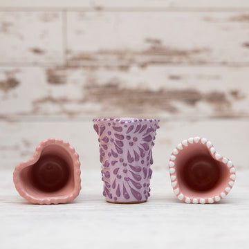 Grape Pie Heart Shot Glass / 1 Piece