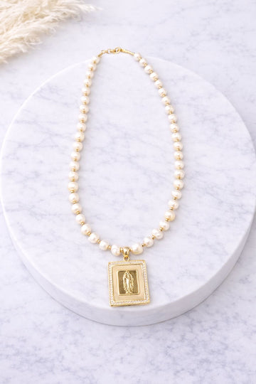 Pearl Guadalupe Necklace