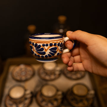 Talavera Mini Espresso Cup & Plate